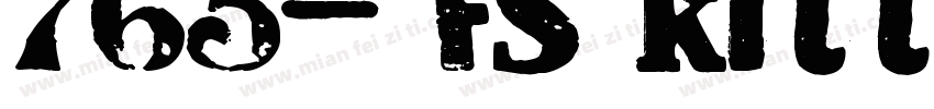 765- fs kitty headli字体转换
